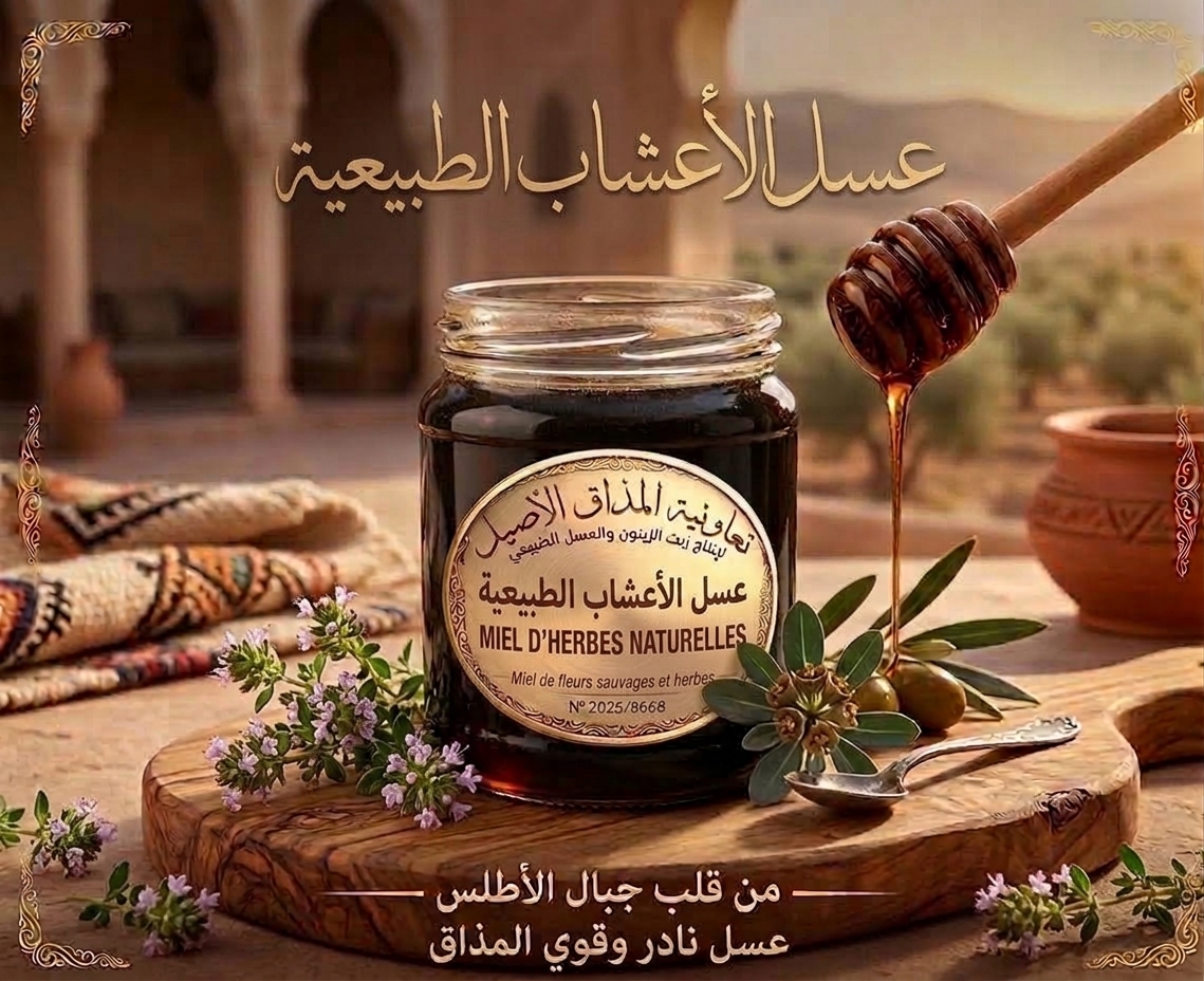 عسل الأعشاب الطبيعية  /  Miel aux herbes naturelles