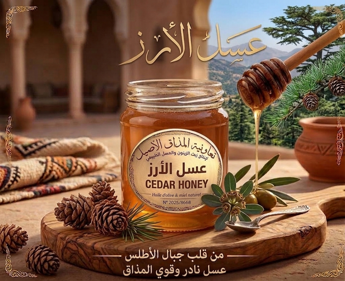 عسل الأرز الحر  /  Miel de cèdre pur